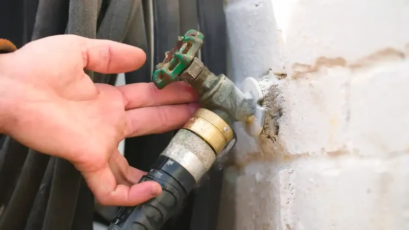 Hose Bib Leak Repair in Aliso Viejo, CA  -  professional leak detection technician working in Aliso Viejo, Orange County CA