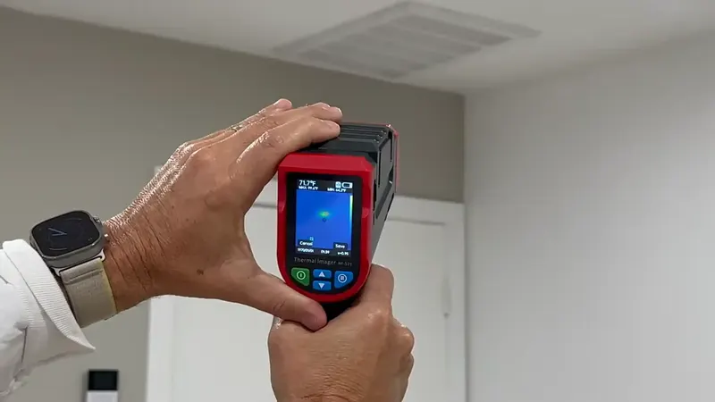 Thermal Imaging Leak Detection in Aliso Viejo, CA  -  professional leak detection technician working in Aliso Viejo, Orange County CA